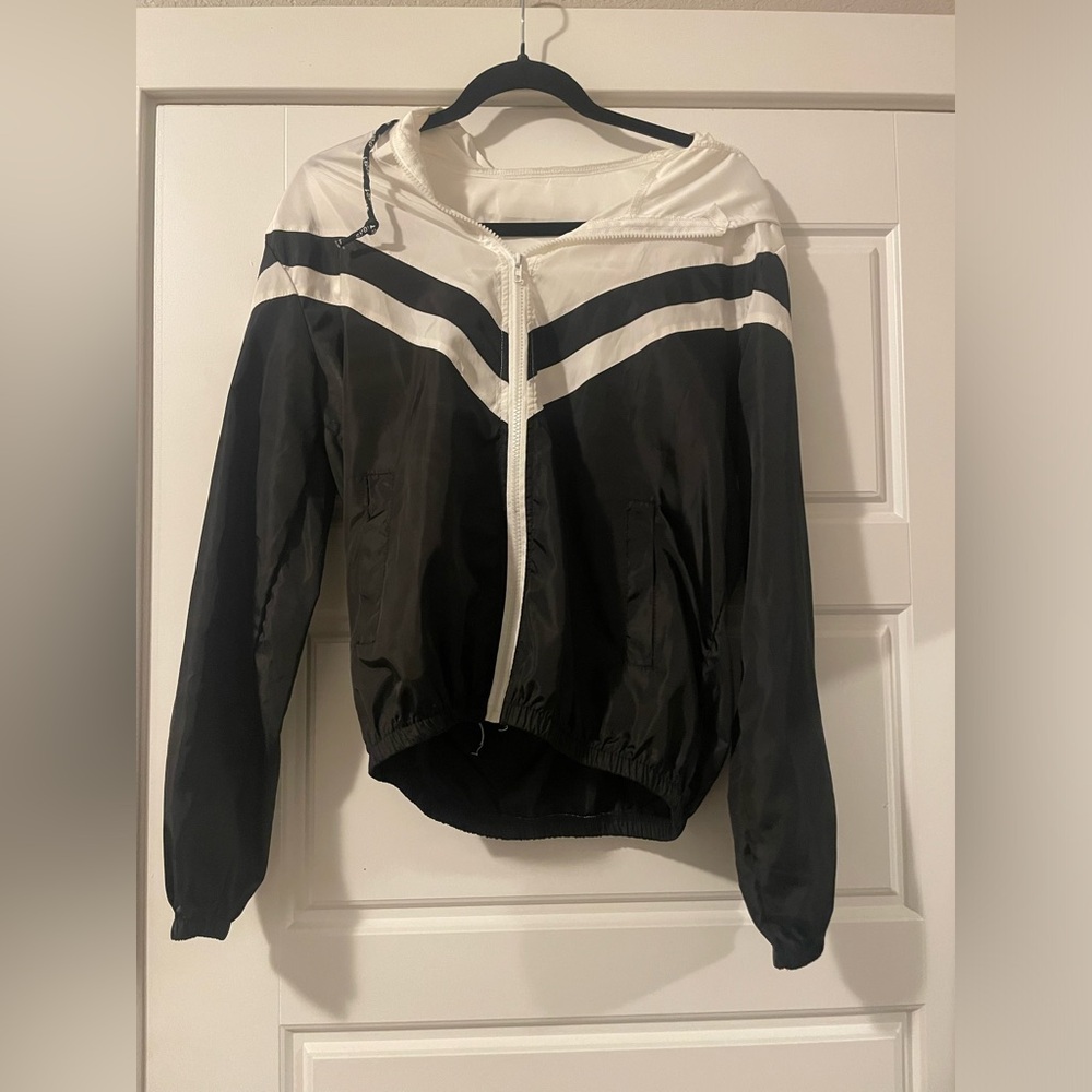 Black and White Windbreaker